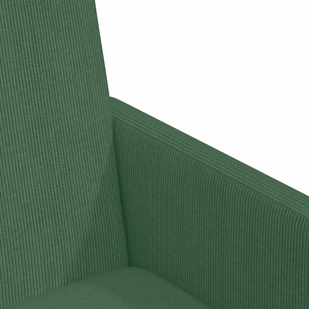 Sedie da Pranzo con Ruote 2 pcs Grigio verde 57 x 66 x 94 cm