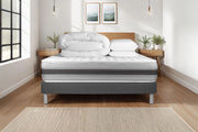 Pacchetto letto completo - Materasso 160x200cm + Box spring con doghe (in kit) + 2 cuscini + Piumino - Vitalspring Recover