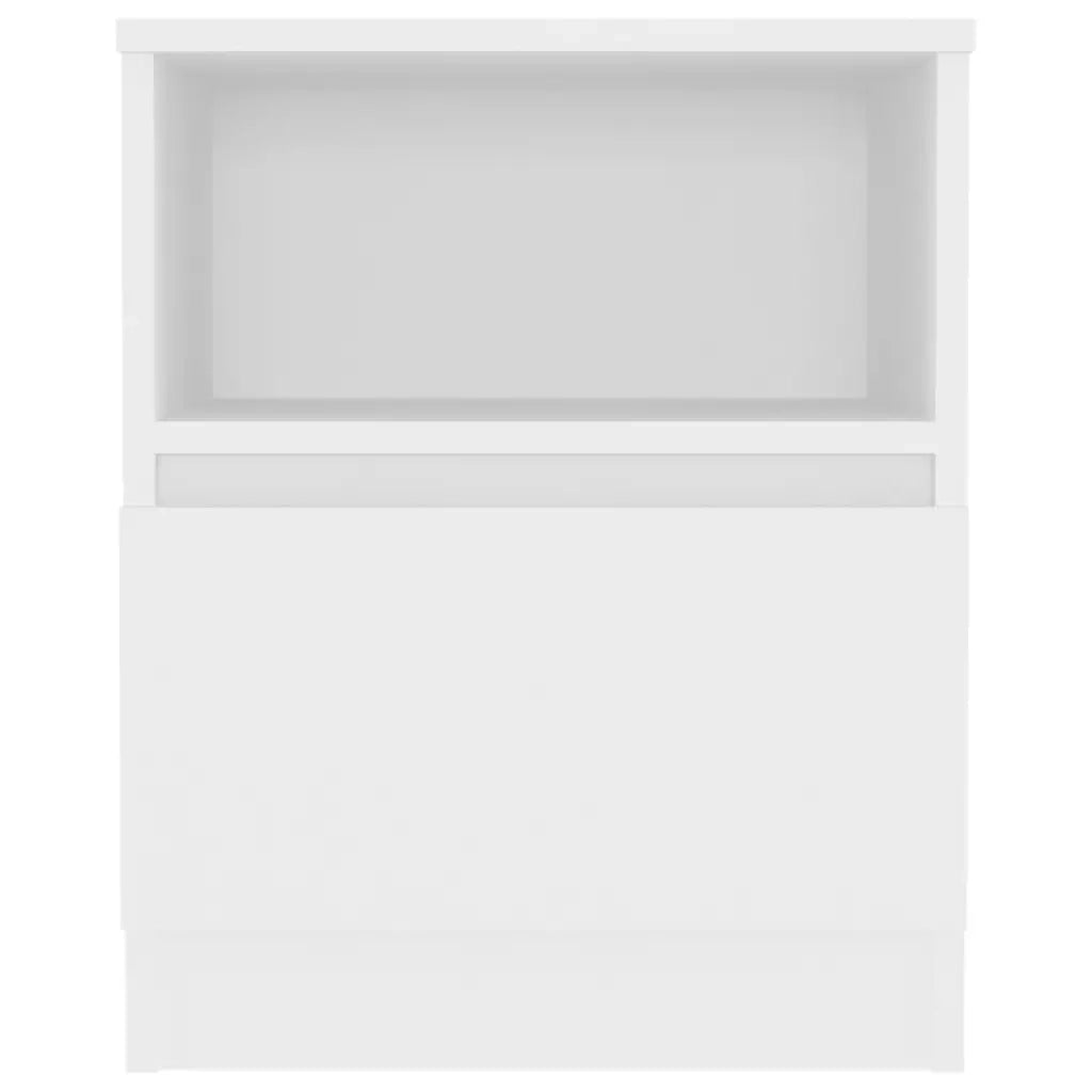 Comodini 2 pz Bianchi 40x40x50 cm in Legno Multistrato 806158