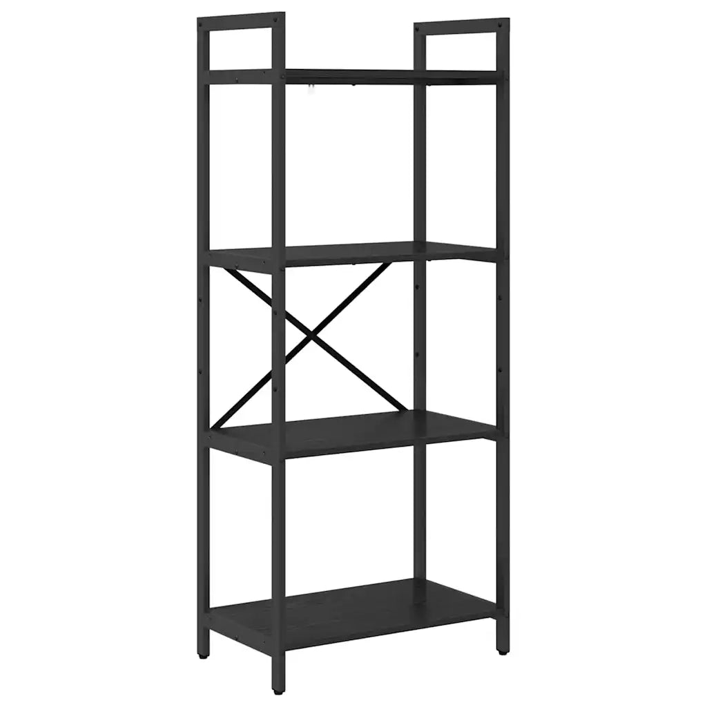 Libreria Rovere Nero 56 x 34 x 133,5 cm Legno multistrato 883868