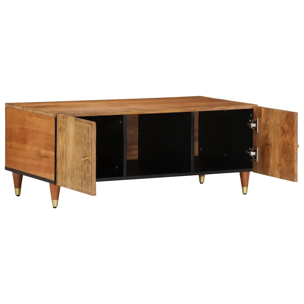 Tavolino da salotto | Tavolino da caff¨¨ | Tavolino da Soggiorno 100x54x40 cm in Legno Massello di Mango