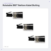 Accessorio per cavo di telefono rotativo 360 - Modello RJ11 - Facile da installare - Alta qualità - Accessorio per cavo di telefono