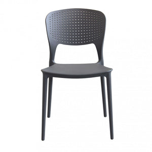 Sedia Mets 56x46x80 h cm in Plastica Taupe