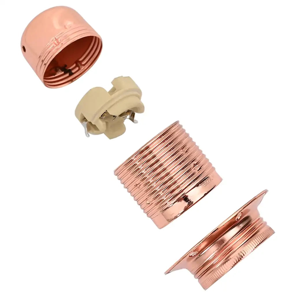 Portalampada 2 pz Oro Rosa E27 CFW2723239