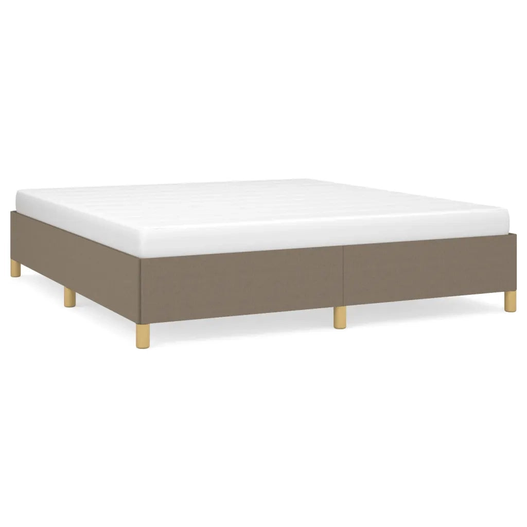 Struttura Letto a Rete a Molle Tortora 180x200 cm in Tessuto