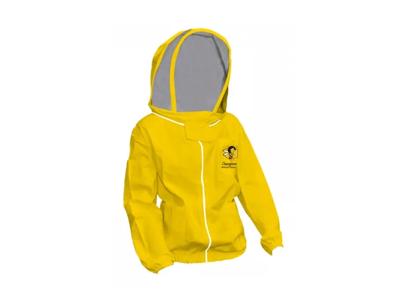 Art.257 Maschera a velo su camiciotto, cappuccio staccabile, cotone 100% - Giallo - XXXL