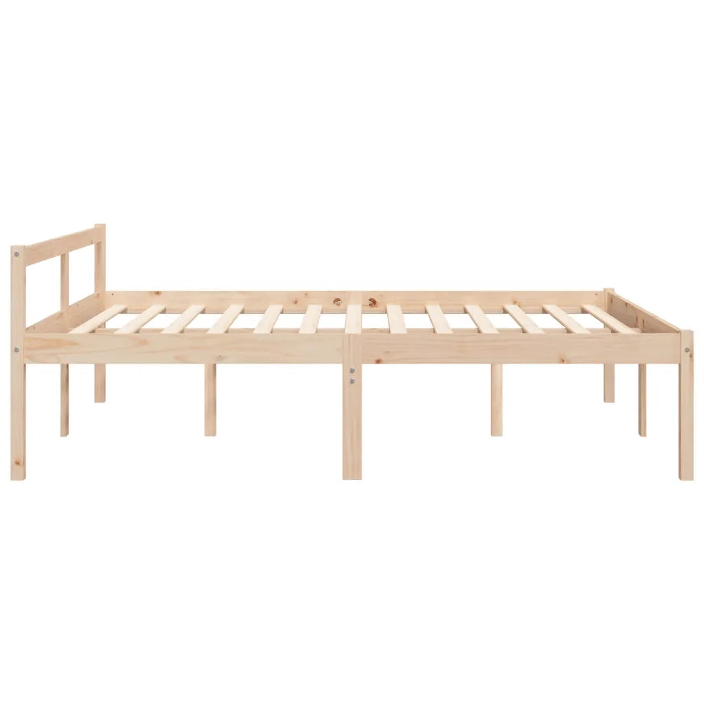 Letto per Anziani 160x200 cm in Legno Massello di Pino 810624