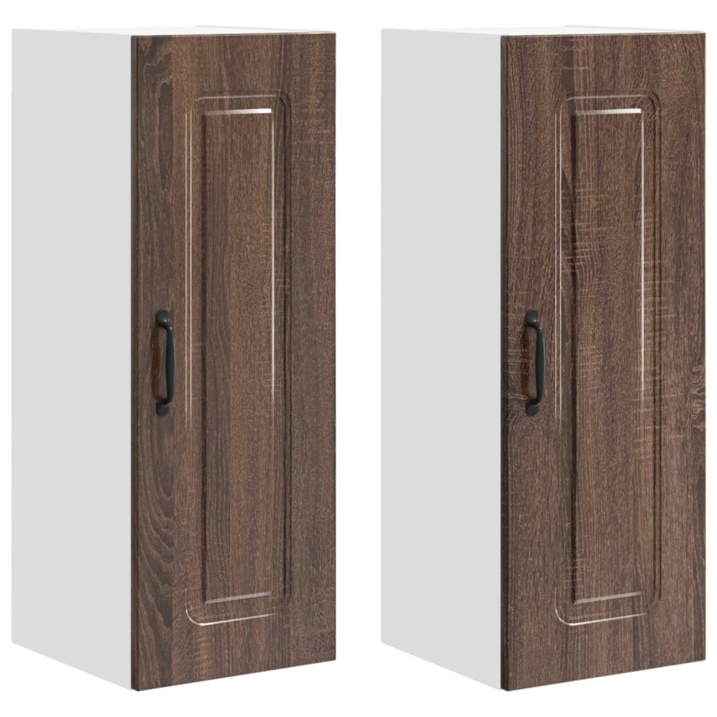 Mobile da cucina 2 pz-Set di 2 Armadio da cucina Rovere Marrone 30 x 31 x 80 cm 642303
