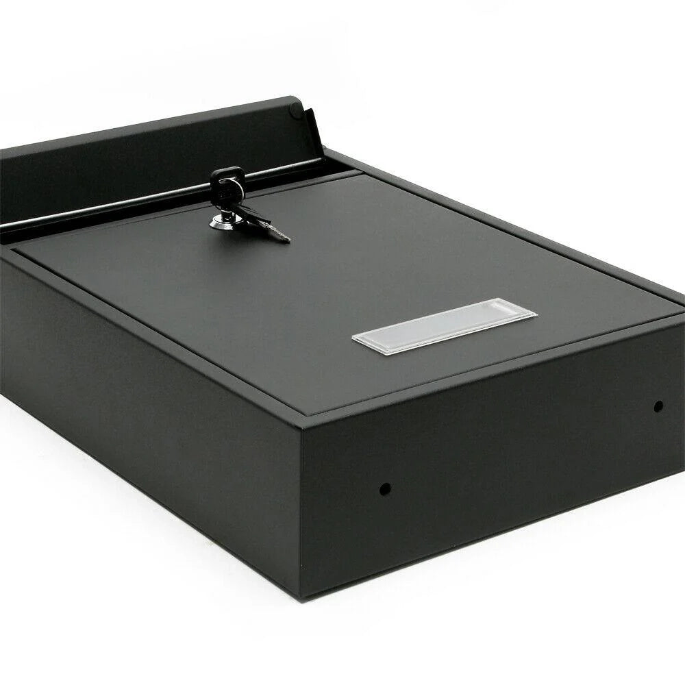 Cassetta postale da parete di design acciaio zincato nero 16_0000075