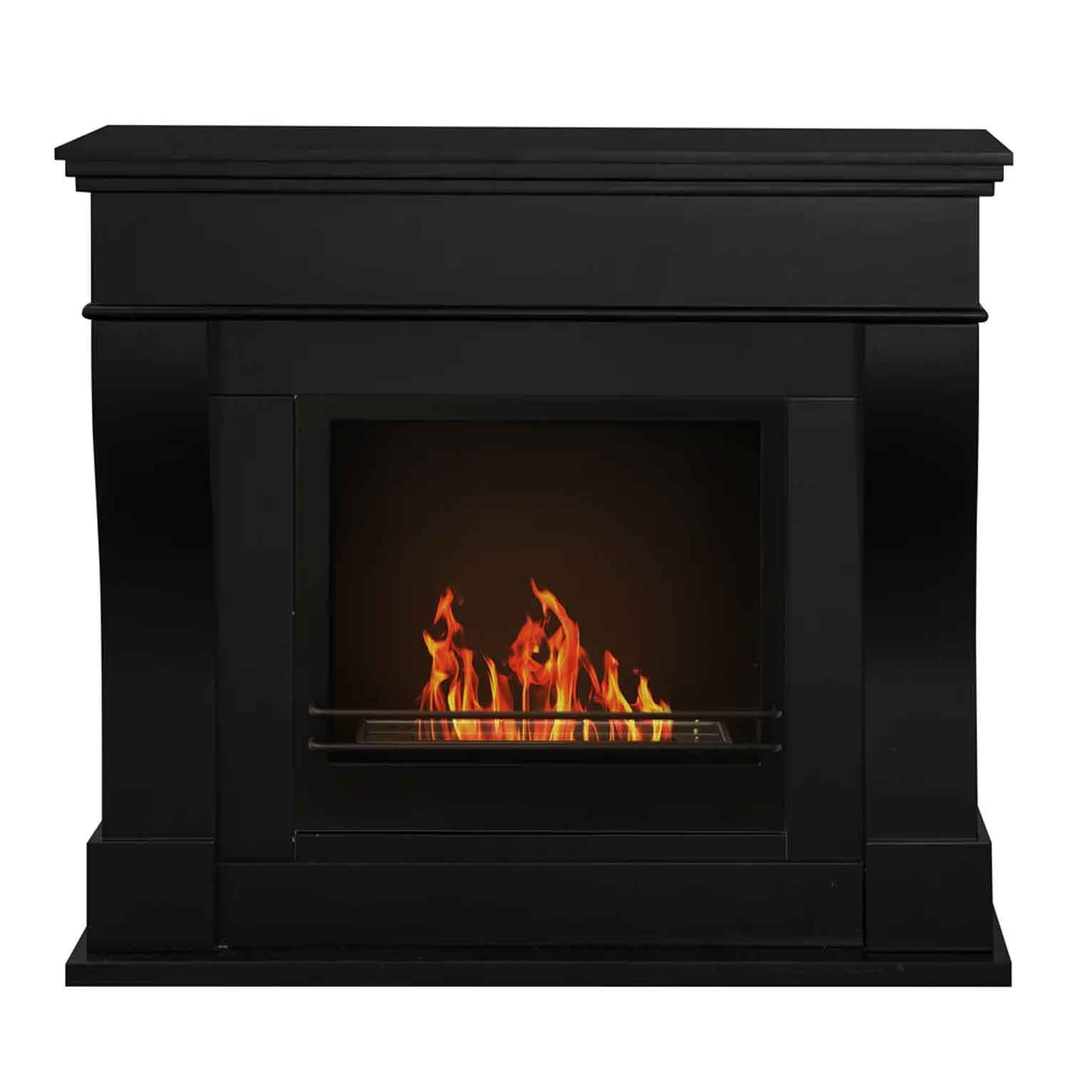 Washington - Camino a bioetanolo da terra 111x43xH99 cm, colore nero