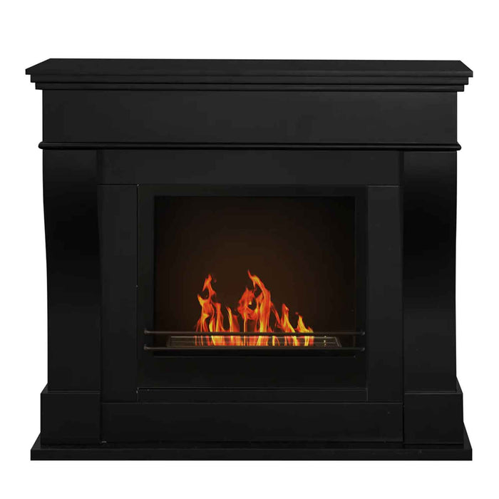 Washington - Camino a bioetanolo da terra 111x43xH99 cm, colore nero