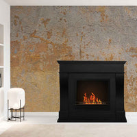 Washington - Camino a bioetanolo da terra 111x43xH99 cm, colore nero