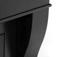 Washington - Camino a bioetanolo da terra 111x43xH99 cm, colore nero