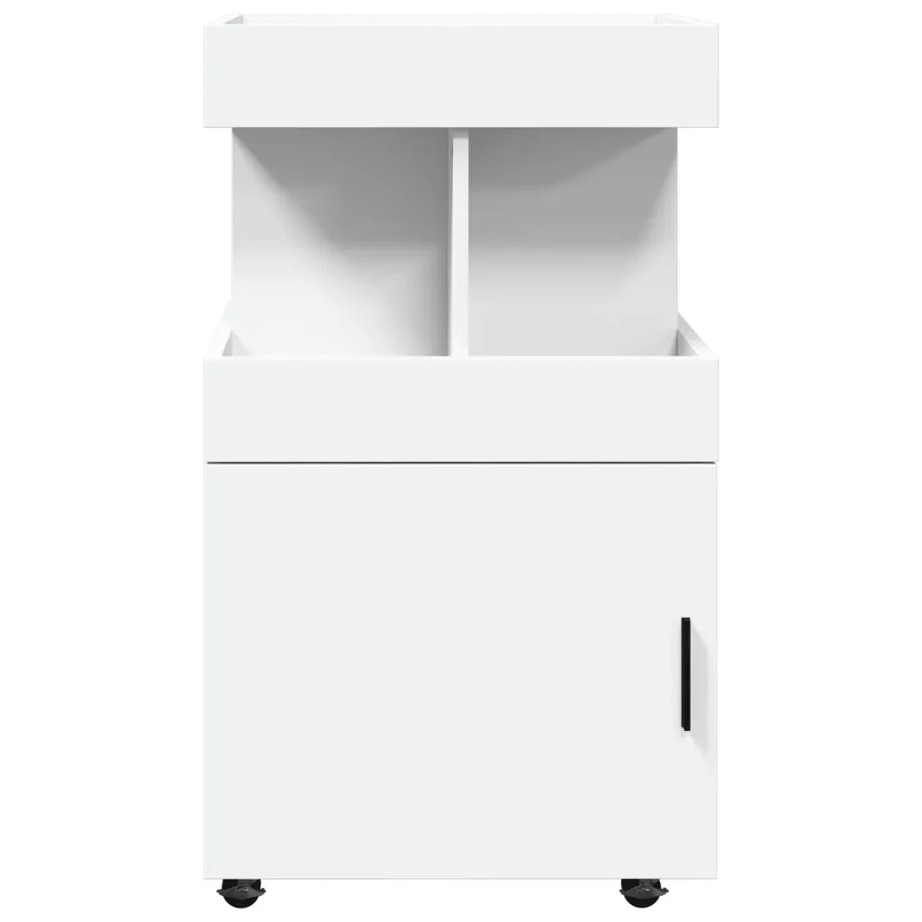 Carrello Bar Bianco 50x41x89 cm in Legno Multistrato 848262