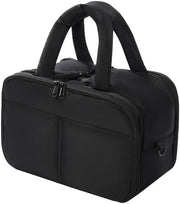 Borsa di viaggio per donne, grande borsa cosmetica con separazione per prodotti secchi e umidi, borsa di viaggio con maniglia per articoli di toilette e accessori, organizzatore di borsa di make-up pieghevole