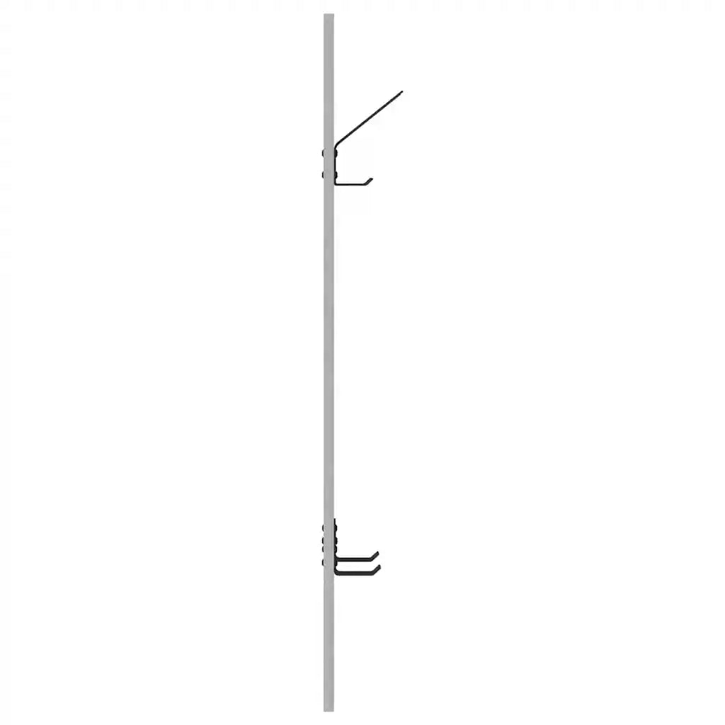 Appendiabiti a muro A parete Grigio cemento 20 x 1,5 x 100 cm 874462