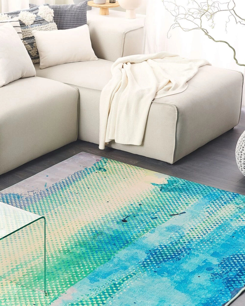 Tappeto tappetino Tessuto Multicolore 160 x 230 cm Pittura Ad Acquerello Astratta Moderna
