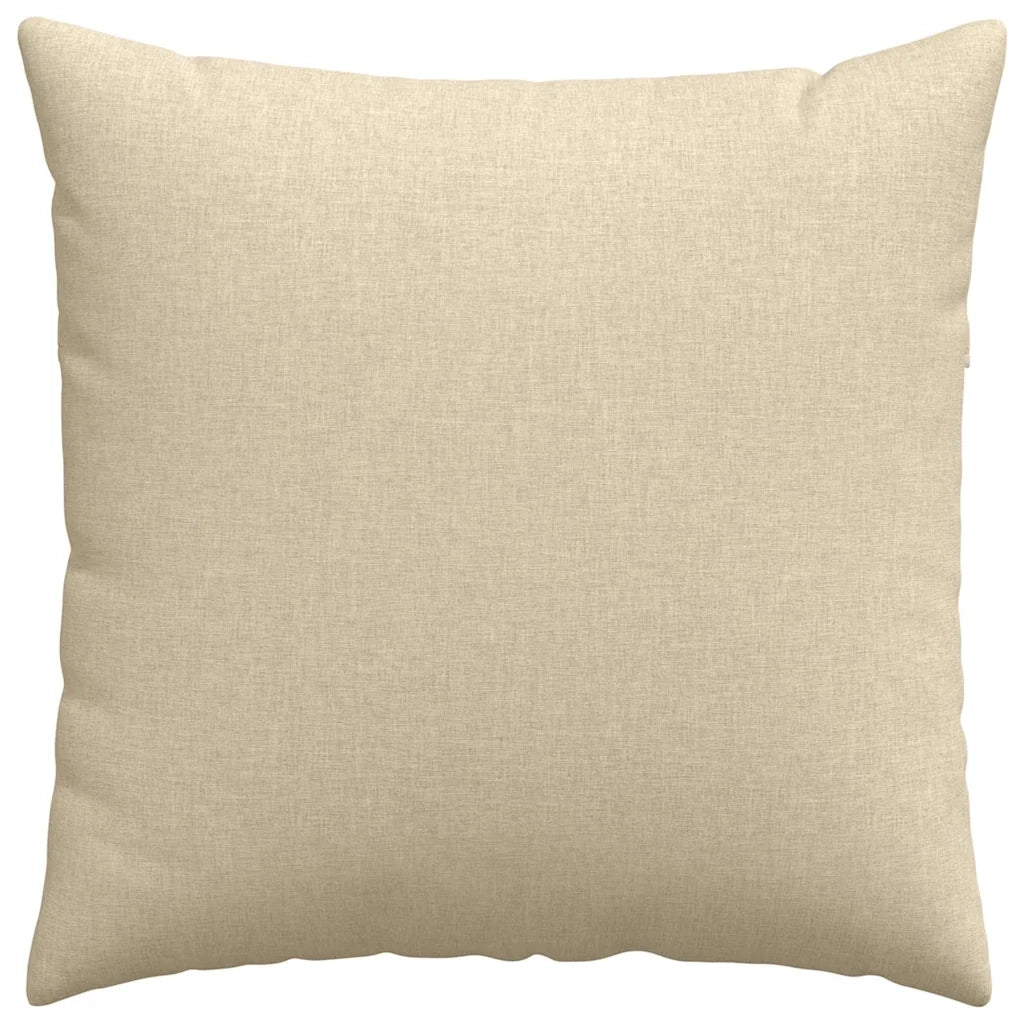 Cuscini da Divano 2 pcs Crema 80 x 80 cm Tessuto