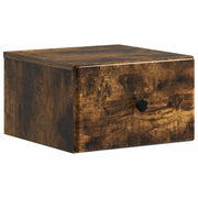 Mobiletto da notte a muro Rovere Fumo 34,5 x 33 x 20 cm 899115