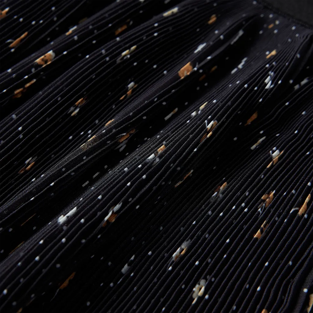 Gonna da Bambina a Strati con Design Arricciatura Nera 104 CFW1499080