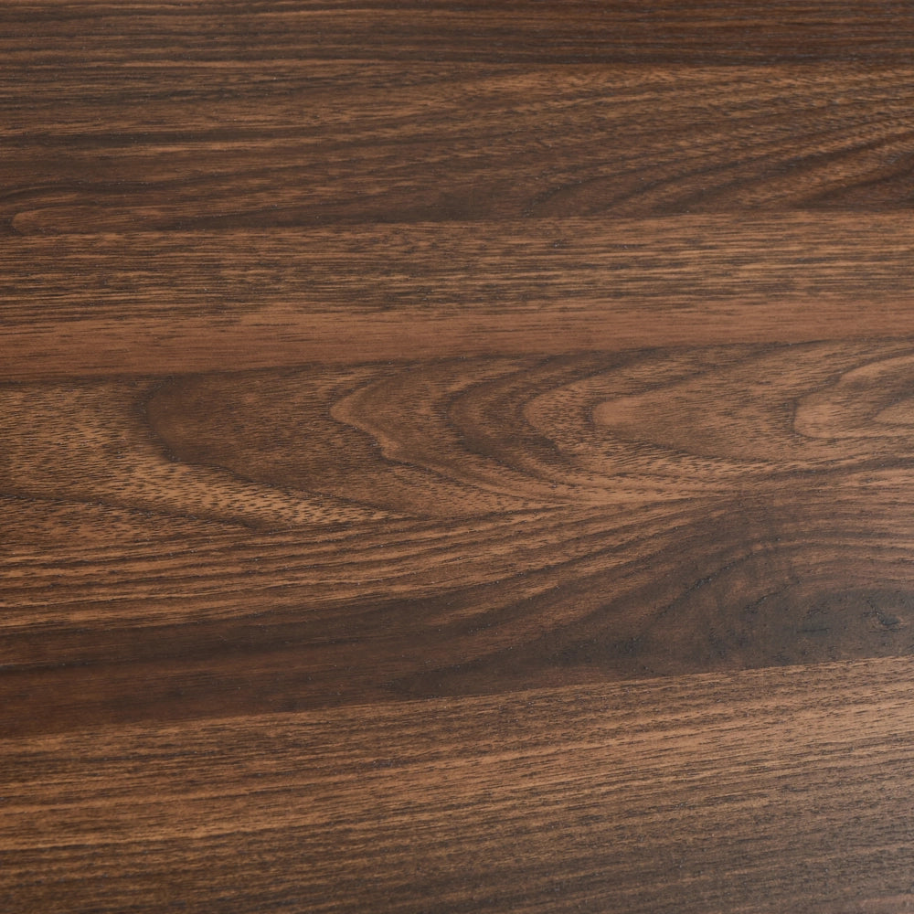 Tavolo da pranzo moderno con struttura in MDF ø 120 cm Mobili per il soggiorno Marrone scuro Yarra
