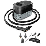 PULITORE A VAPORE PORTATILE 7 ACCESSORI SERBATOIO 1,6L CASA AUTO PAVIMENTI