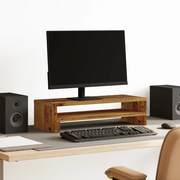 vidaXL Supporto per Monitor Legno Vecchio 54x22x15 cm in Truciolato