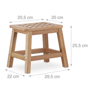 Poggiapiedi/sgabello/supporto in legno per vasi di fiori e piante in noce 13_0002791