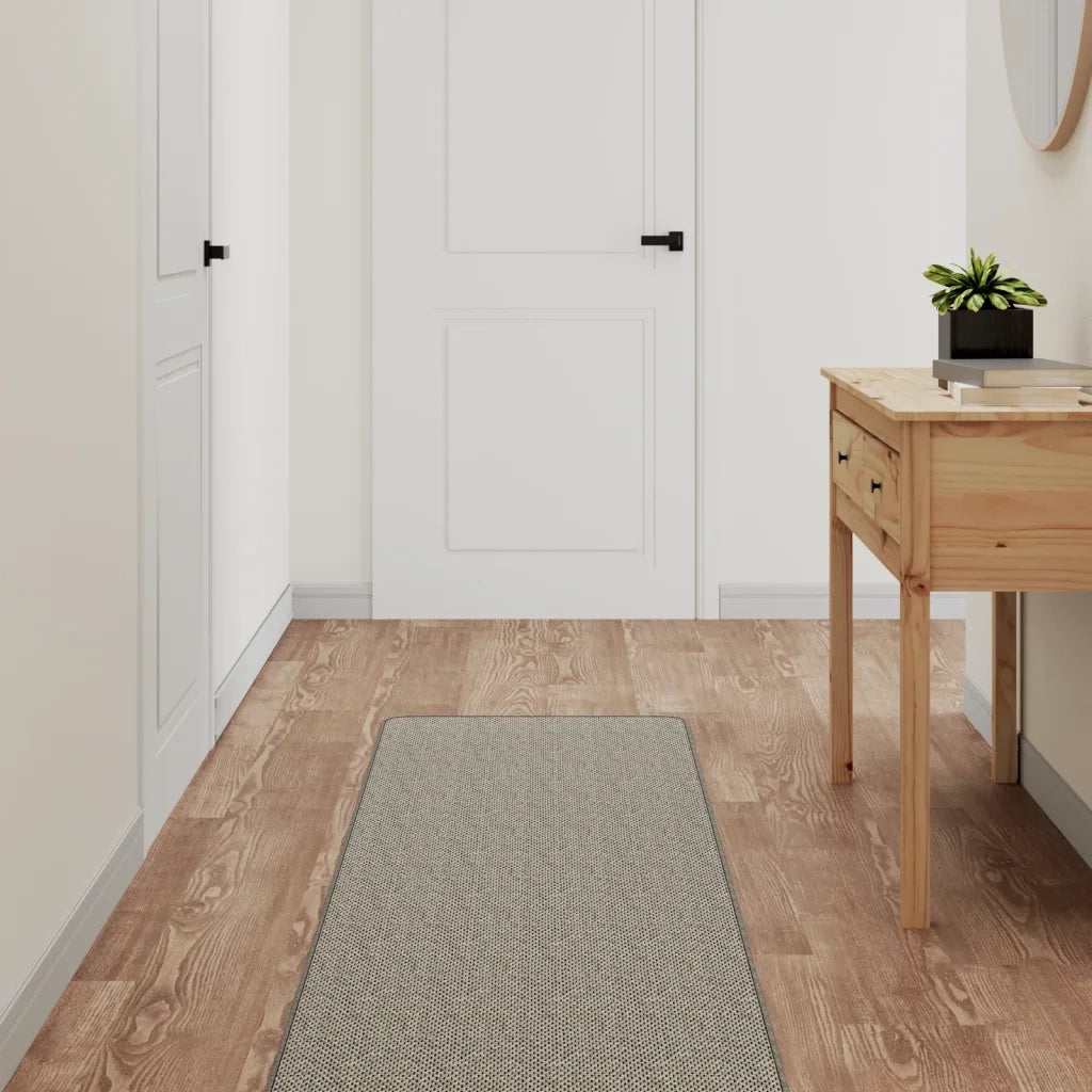 Tappeto del soggiorno | Tappeto Corsia Aspetto Sisal Platina 50x250 cm