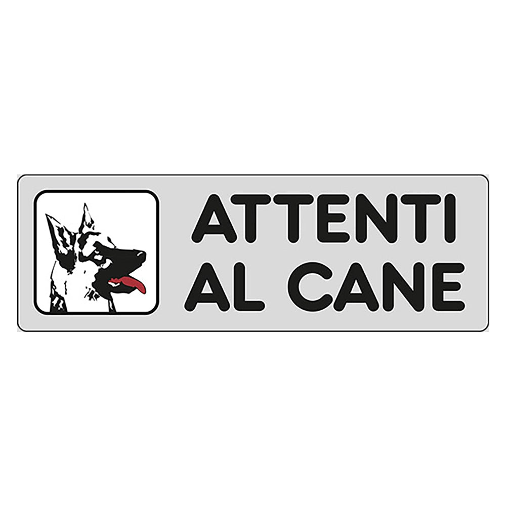 ETICHETTA SEGNALETICA ATTENTI AL CANE- 10 pezzi