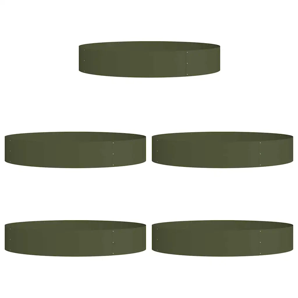 Anello per vaso 5 pz Verde oliva 120 x 120 x 20 cm CFW5576334