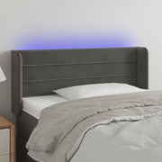 Testiera a LED Grigio Scuro 93x16x78/88 cm in Velluto 3123413