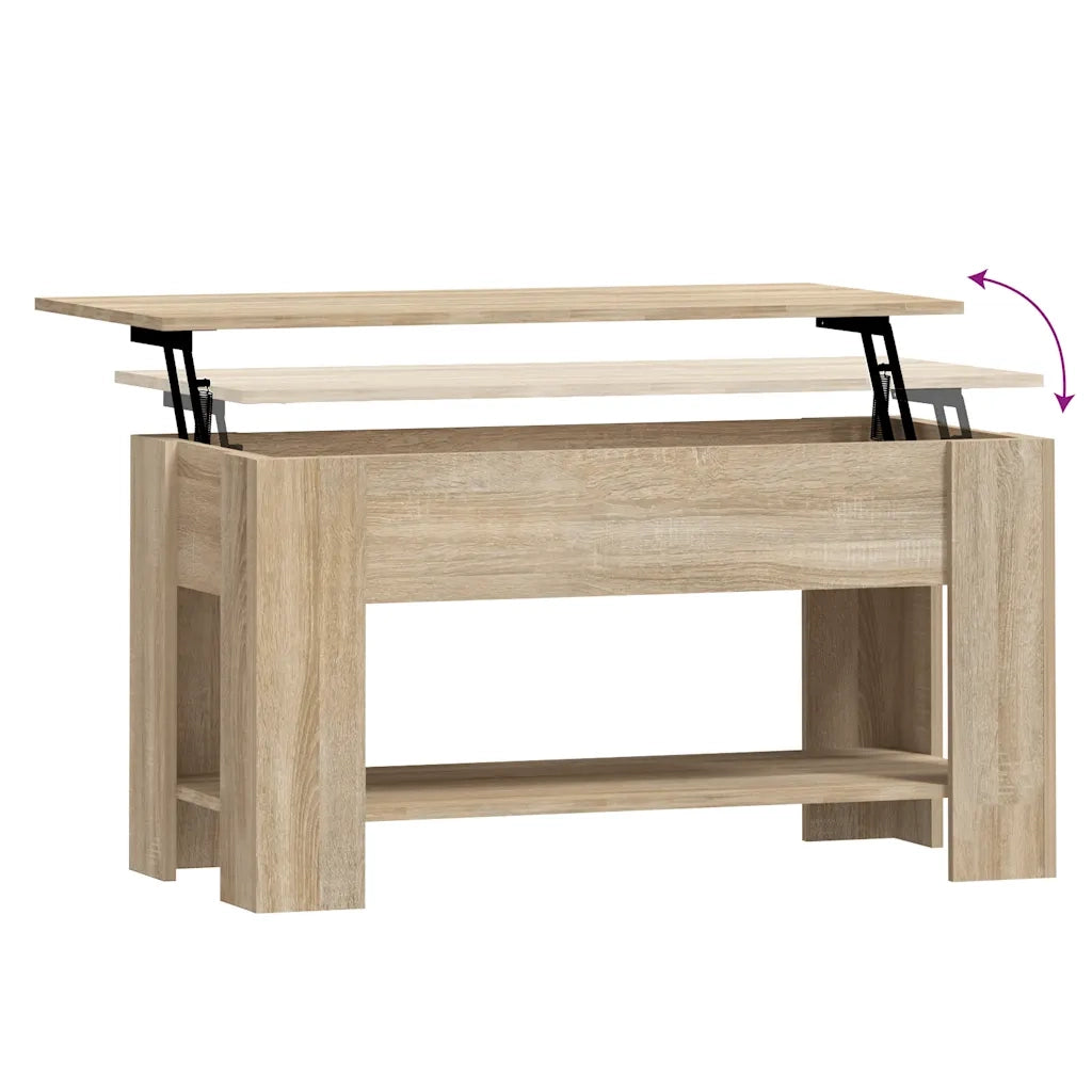 Tavolino da Salotto Rovere Sonoma 101x49x52cm Legno Multistrato 809704