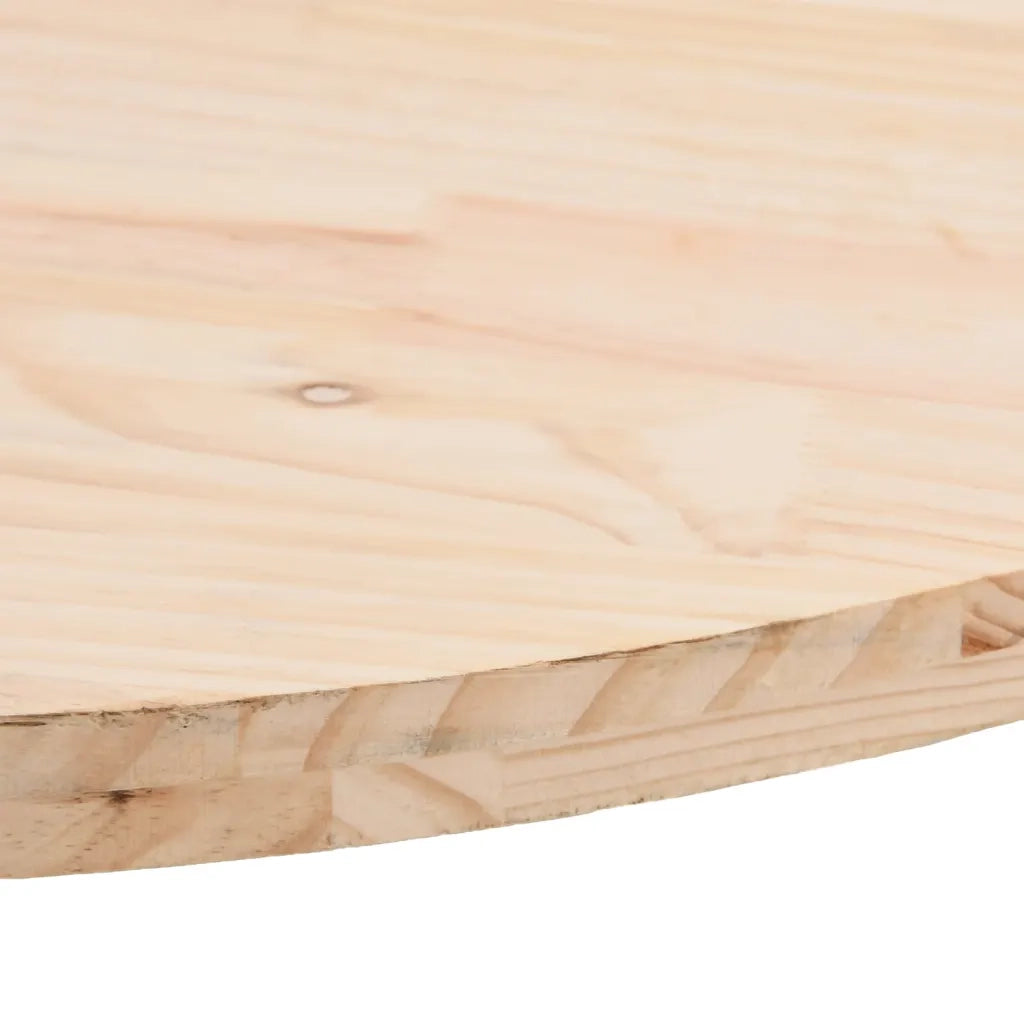 Piano del tavolo 90x45x2,5 cm in legno massello di pino ovale 824325