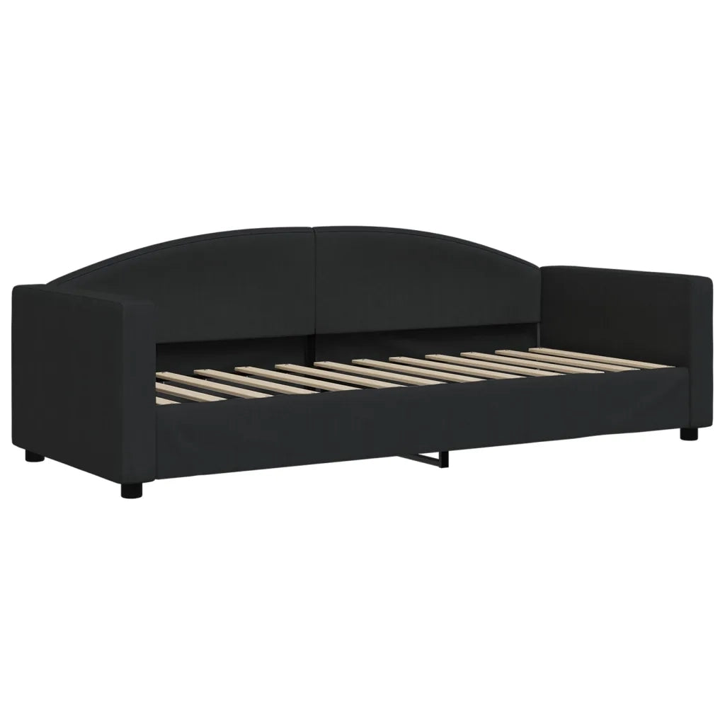 Divano Letto con Letto Estraibile-Sofa Letto-Daybed Nero 80x200 Tessuto 323504
