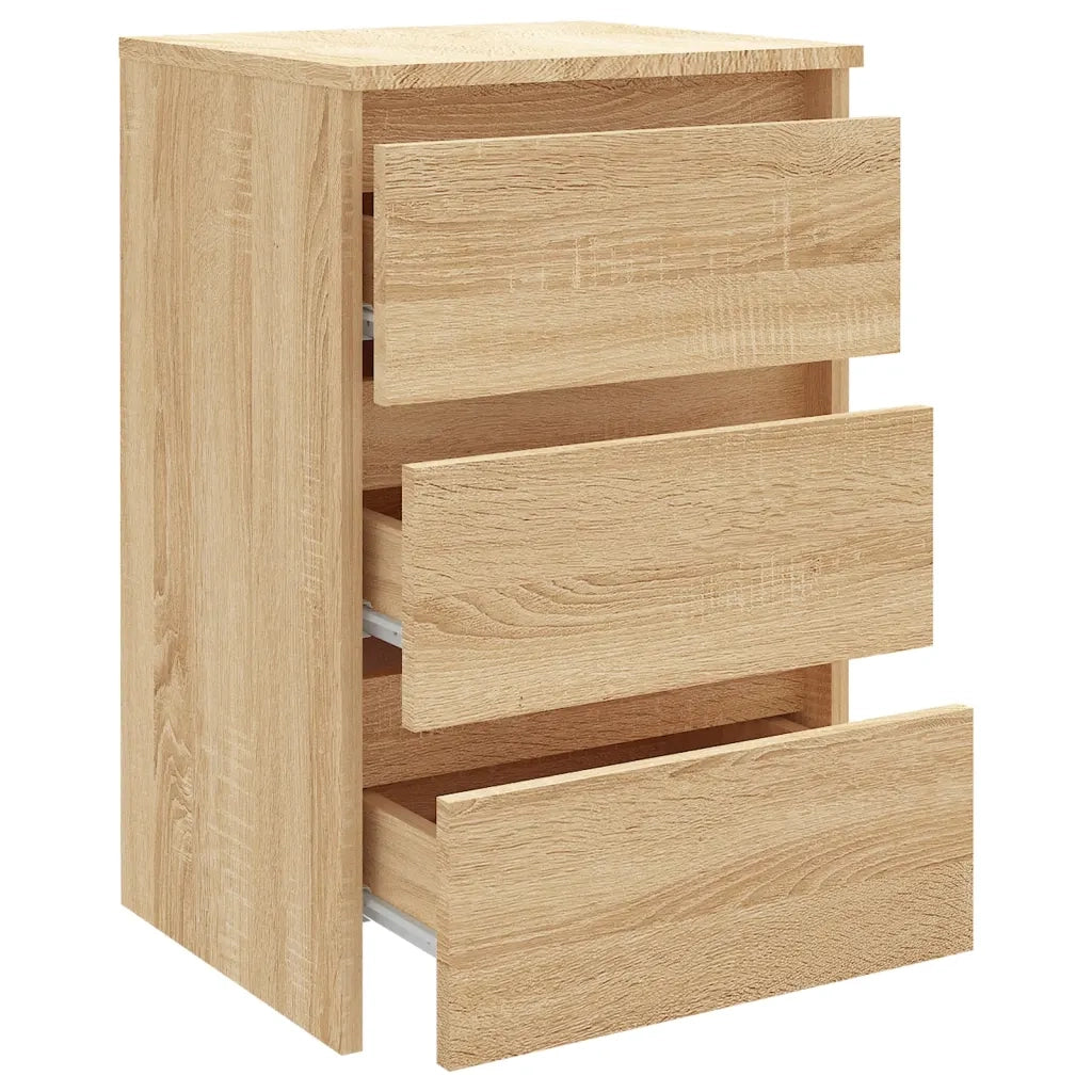 Comodino Rovere Sonoma 40x35x62,5 cm in Legno Multistrato 806217