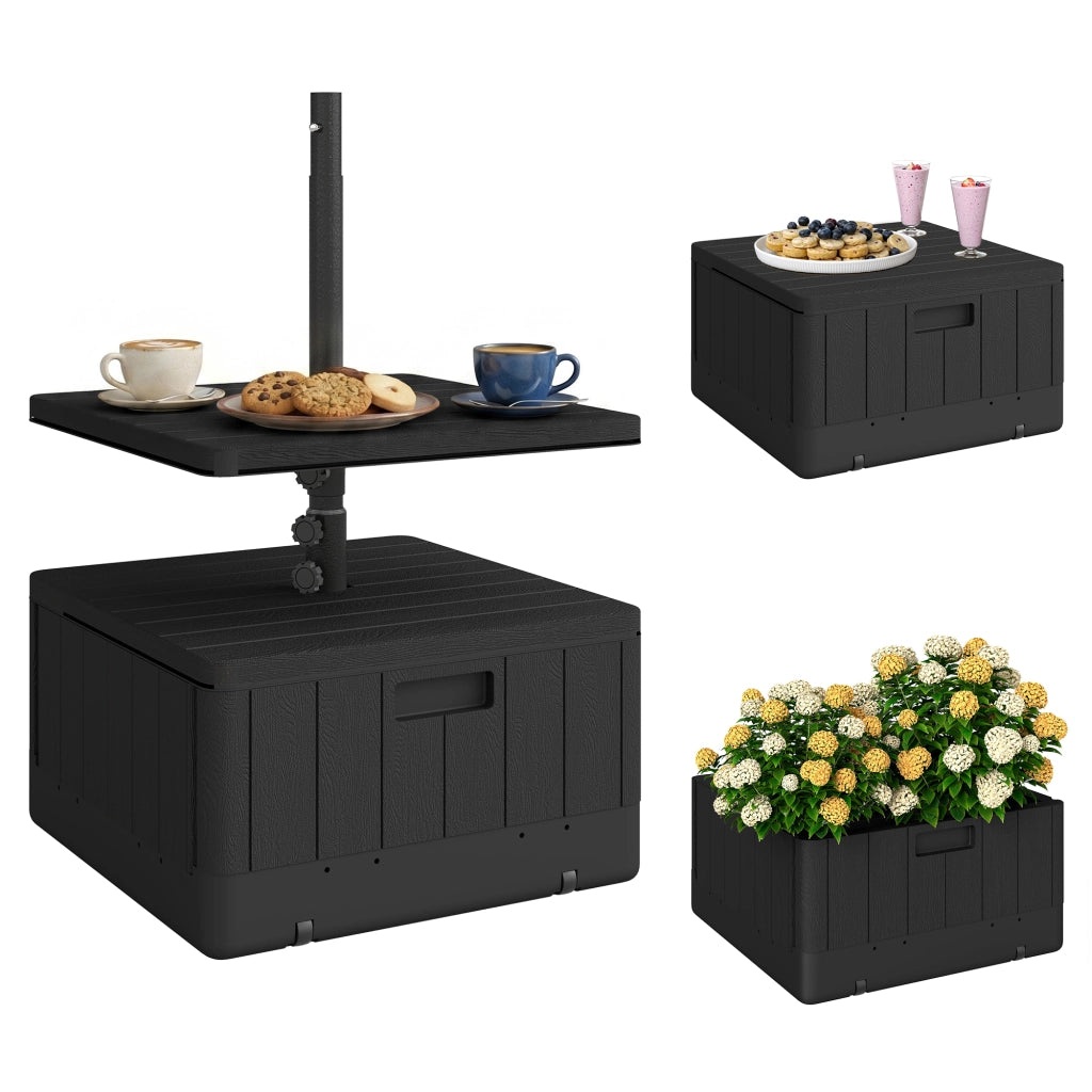 Base per ombrellone con piano ¨C zephmum ¨C nero plastica