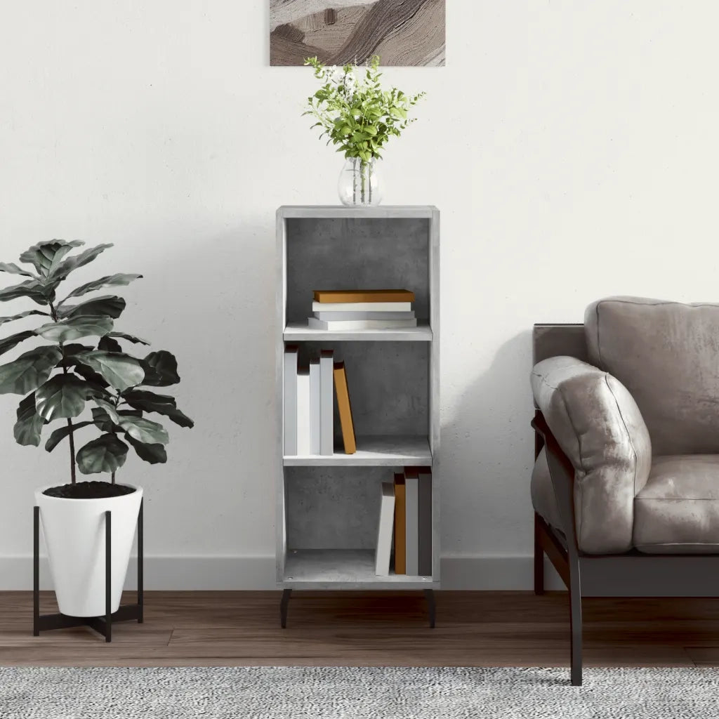 Credenza Grigio Cemento 34,5x32,5x90 cm in Legno Multistratocod mxl 80001