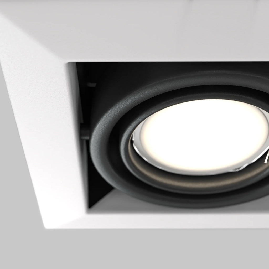 Maytoni Lampada da incasso Metal Modern 1 luce GU10 bianco metallo