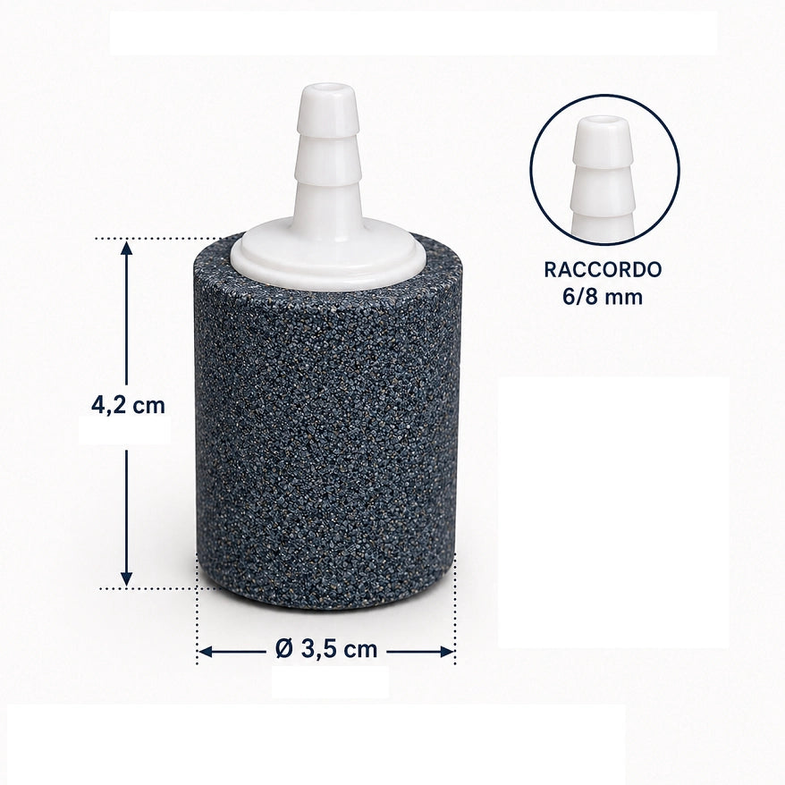 AQL Air Stone 4,2x3,5cm - pietra porosa per acquari e laghetti