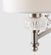 Lampadario Neoclassic in Metallo e Vetro Alicante Nickel