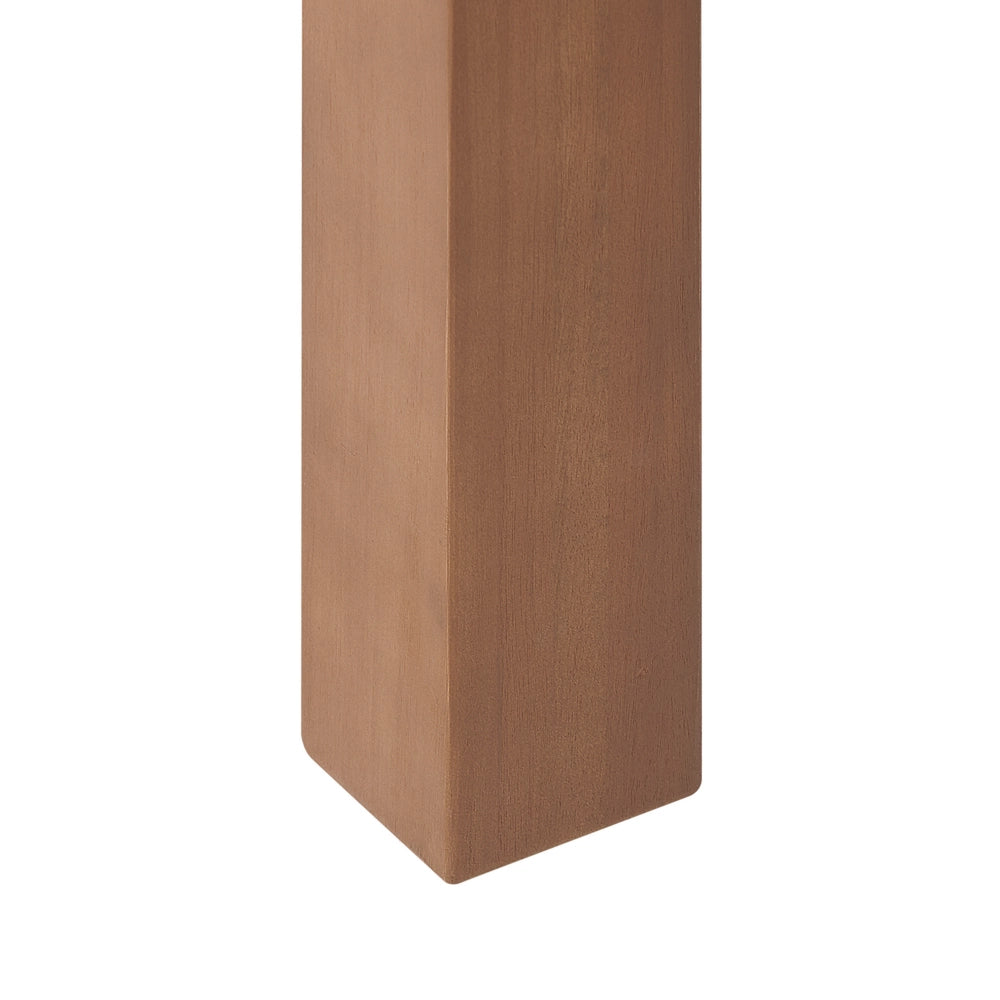 Tavolo da pranzo da giardino luce in legno di acacia certificato mobili da esterno 8 posti design rustico