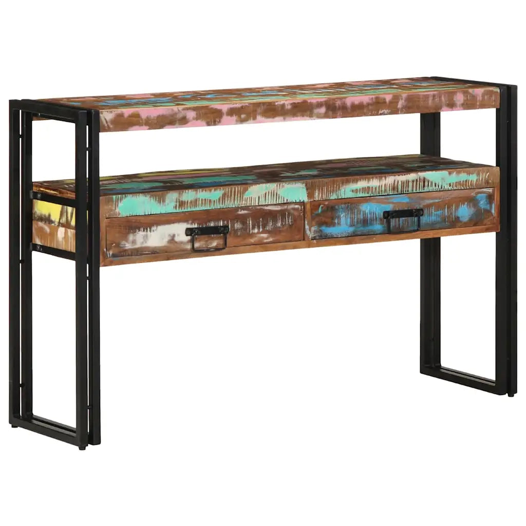 Tavolo consolle 120 x 33 x 75 cm Legno Recuperato Massello 4102741