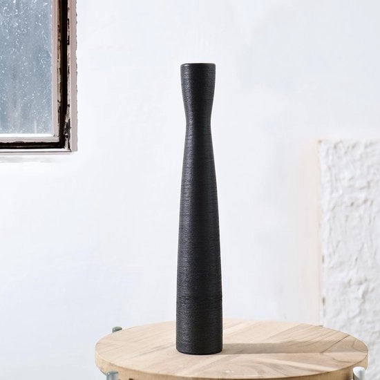 Decorazione ceramica elegante e slanciata, decorazione moderna per casa, soggiorno, tavolo da pranzo e ufficio (nero piccola)