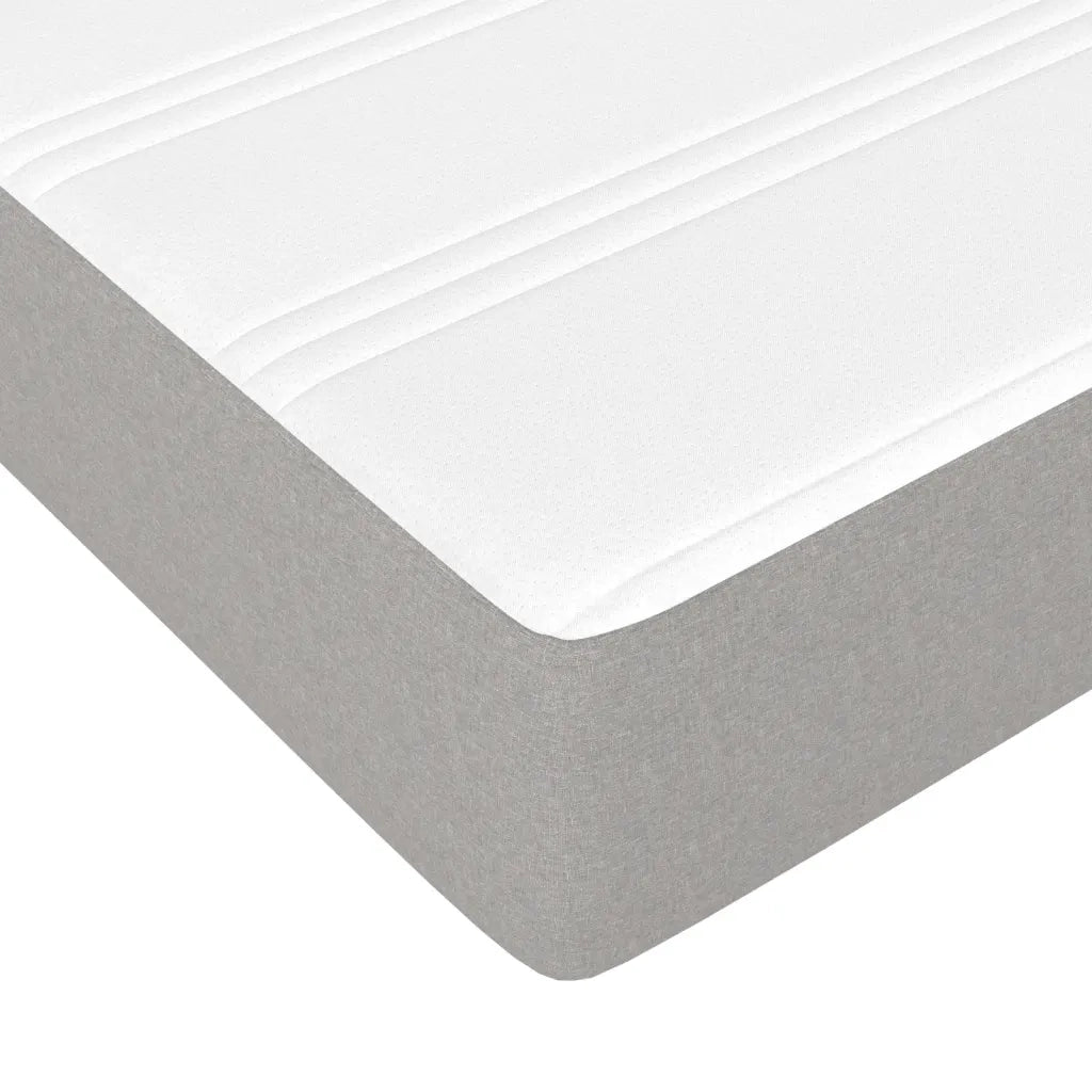 Materasso a Molle Insacchettate Rigidità Media Grigio Chiaro 90x200x20 cm 347714