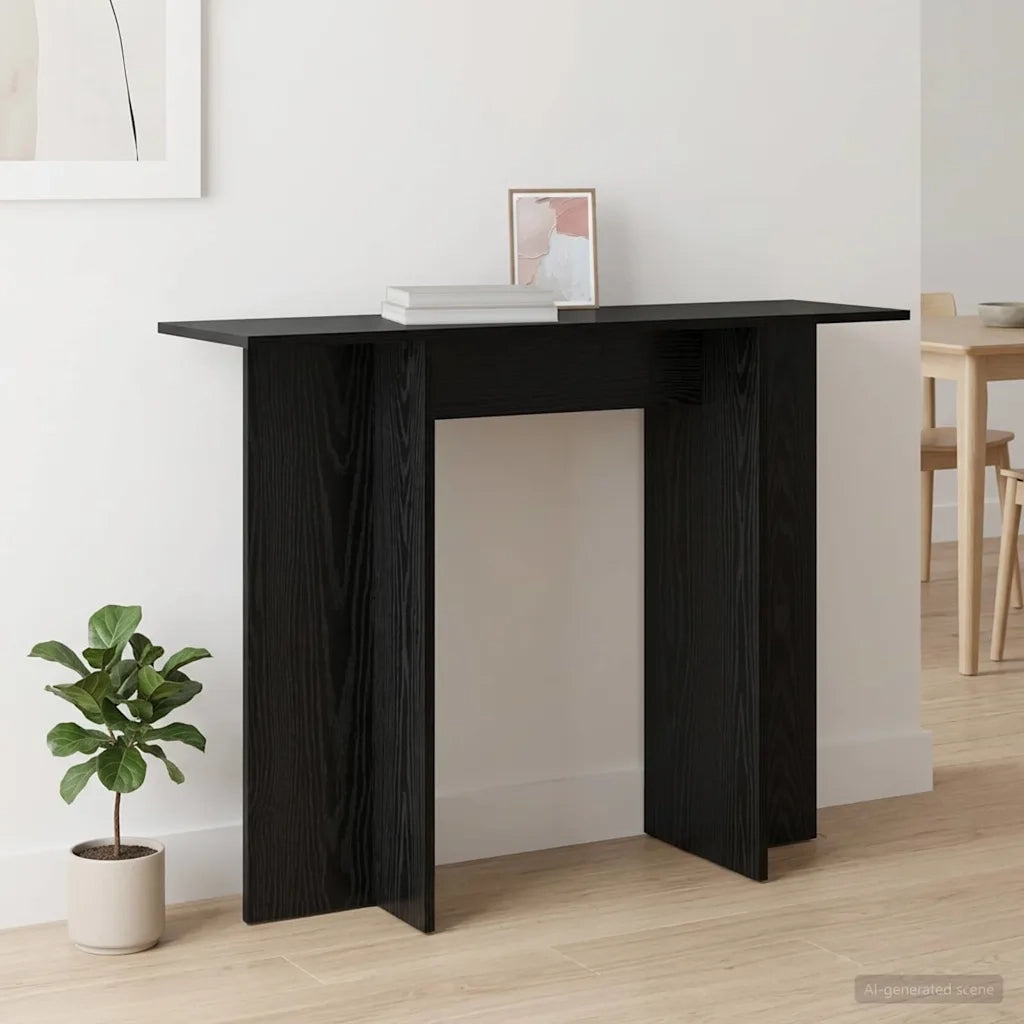 Tavolo consolle Rovere Nero 100 x 30 x 75 cm 8001168