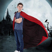 Vestito da Vampiro con Cappuccio - Mantella Inversibile per Halloween