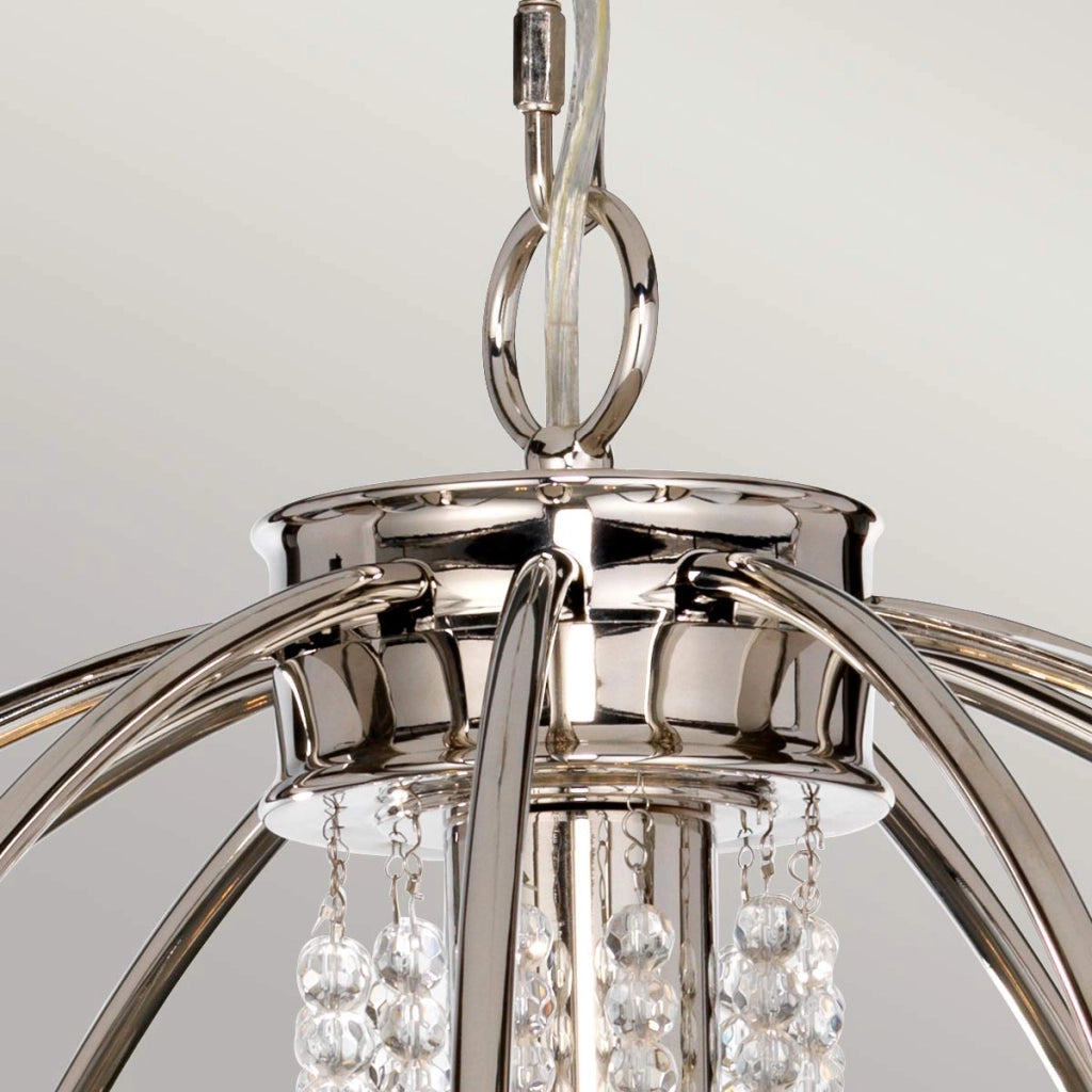 Lampadario a sfera nichel Ø61 Cassie 6xE14 Elstead