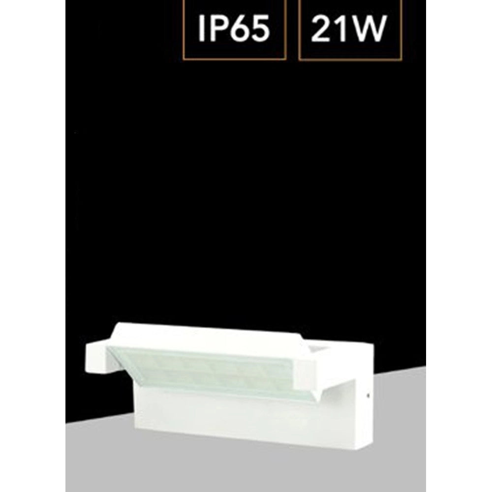 Trade Shop - Applique Parete Inclinabile Esterno 21w Tecnologia Cct 3 Tonalità Di Luce Ip65 472-3c -