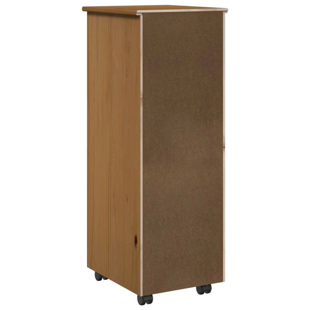 Mobile con Ruote con ruota Marrone miele 34 x 39 x 93,5 cm 42028364